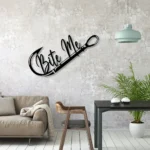 Hunting Fishing Metal Sign Bite Me Fishing 1