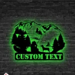 Hunting Fishing Metal Sign Casting 1