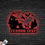 Hunting Fishing Metal Sign Casting 1