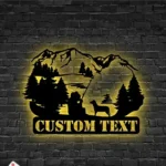 Hunting Fishing Metal Sign Casting 1