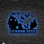 Hunting Fishing Metal Sign Casting 1