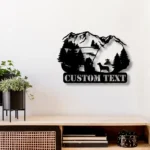 Hunting Fishing Metal Sign Casting 1