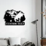 Hunting Fishing Metal Sign Casting 1