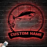 Hunting Fishing Metal Sign Custom Albacore Fishing 1