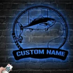 Hunting Fishing Metal Sign Custom Albacore Fishing 1