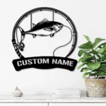 Hunting Fishing Metal Sign Custom Albacore Fishing 1
