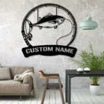 Hunting Fishing Metal Sign Custom Albacore Fishing 1