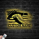 Hunting Fishing Metal Sign Custom American Duck Hunting 1