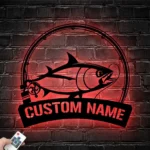 Hunting Fishing Metal Sign Custom Atlantic Bluefin Tuna Fishing 1