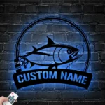 Hunting Fishing Metal Sign Custom Atlantic Bluefin Tuna Fishing 1