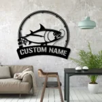Hunting Fishing Metal Sign Custom Atlantic Bluefin Tuna Fishing 1