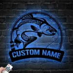Hunting Fishing Metal Sign Custom Atlantic Salmon Fishing 1