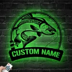 Hunting Fishing Metal Sign Custom Atlantic Salmon Fishing 1