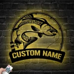 Hunting Fishing Metal Sign Custom Atlantic Salmon Fishing 1