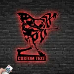 Hunting Fishing Metal Sign Custom Baseball American Flag 1