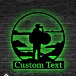Hunting Fishing Metal Sign Custom Cameramen Taking Photo 1