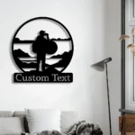 Hunting Fishing Metal Sign Custom Cameramen Taking Photo 1