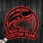 Hunting Fishing Metal Sign Custom Catfish 1