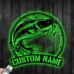 Hunting Fishing Metal Sign Custom Catfish 1