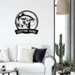 Hunting Fishing Metal Sign Custom Chinook Salmon Fishing 1