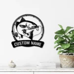 Hunting Fishing Metal Sign Custom Chinook Salmon Fishing 1
