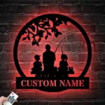 Hunting Fishing Metal Sign Custom Daughter Father Son Fishing 1
