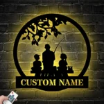 Hunting Fishing Metal Sign Custom Daughter Father Son Fishing 1