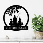 Hunting Fishing Metal Sign Custom Daughter Father Son Fishing 1