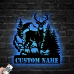 Hunting Fishing Metal Sign Custom Deer Duck Hunting 1