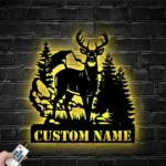 Hunting Fishing Metal Sign Custom Deer Duck Hunting 1