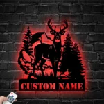 Hunting Fishing Metal Sign Custom Deer Duck Hunting 1