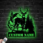 Hunting Fishing Metal Sign Custom Deer Duck Hunting 1