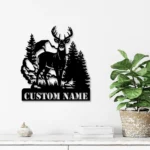 Hunting Fishing Metal Sign Custom Deer Duck Hunting 1
