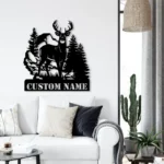 Hunting Fishing Metal Sign Custom Deer Duck Hunting 1