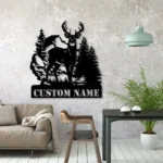 Hunting Fishing Metal Sign Custom Deer Duck Hunting 1