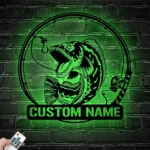 Hunting Fishing Metal Sign Custom Snakehead Fishing 1