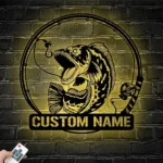 Hunting Fishing Metal Sign Custom Snakehead Fishing 1