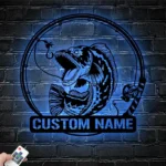 Hunting Fishing Metal Sign Custom Snakehead Fishing 1