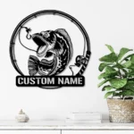 Hunting Fishing Metal Sign Custom Snakehead Fishing 1