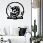 Hunting Fishing Metal Sign Custom Snakehead Fishing 1