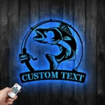 Hunting Fishing Metal Sign Custom Walleye Fishing 1