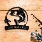Hunting Fishing Metal Sign Custom Walleye Fishing 1
