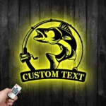 Hunting Fishing Metal Sign Custom Walleye Fishing 1