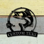 Hunting Fishing Metal Sign Custom Walleye Fishing 1