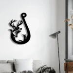 Hunting Fishing Metal Sign Deer Duck And Fish Hunting 1