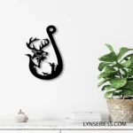 Hunting Fishing Metal Sign Deer Duck And Fish Hunting 1