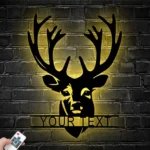 Hunting Fishing Metal Sign Elk Fawn Hunting 1