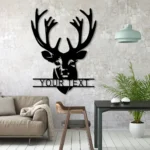Hunting Fishing Metal Sign Elk Fawn Hunting 1