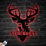 Hunting Fishing Metal Sign Elk Stag Hunting 1