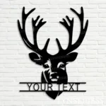 Hunting Fishing Metal Sign Elk Whitetail Hunting 1